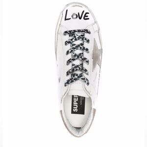 Golden Goose Super-Star Love print sneakers - size 39 ( 8 1/2 women’s)